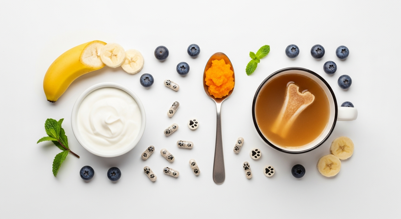 Dog gut health and probiotic supplements